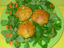 Moelleux au surimi, au curcuma et à la coriandre