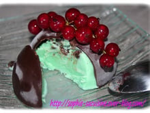 Petites coques glacées choco-menthe