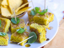 Cubes d'omelette espagnole aux tortillas