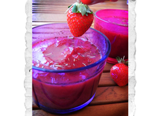 Compote fraises romarin