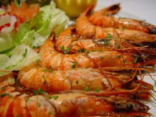 Crevettes au gingembre et au citron vert