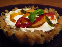 Tartelettes de riz aux poivrons grillés
