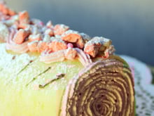 Gâteau roulé framboises et lemon curd