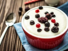Semoule au lait vanillé et au safran