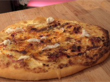 Pizza au fromage de chèvre