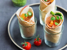 Wraps aux fines tranches de dinde séchée Aoste