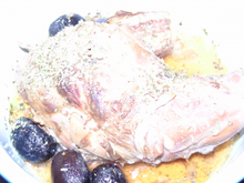 Lapin mariné au muscat