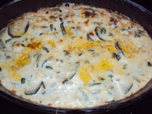 Gratin quenelles courgettes