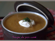 Soupe de pois cassés facile