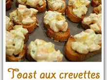 Toasts aux crevettes à la mangue