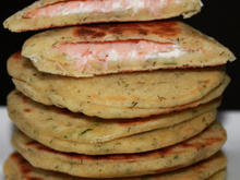 Galettes farcies au saumon fumé et Philadelphia