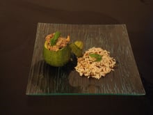 Courgettes rondes farcies au bœuf