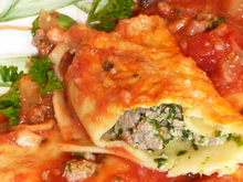 Cannellonis maison farcis à l'agneau
