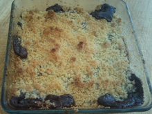 Crumble au chocolat, beurre salé