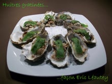 Huîtres gratinées façon Eric Léautey