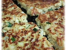 Galette de flocons d'avoine aux courgettes et curry