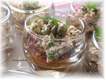 Verrines aux 2 tomates capricieuses