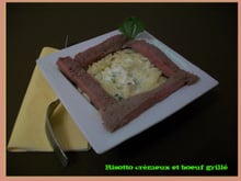 Risotto crémeux bœuf grillé