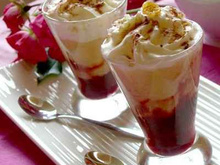 Verrine gourmande à la cerise