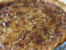 Tarte aux champignons et au pecorino