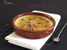 Crèmes brûlées à la violette
