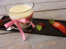 Risotto fraise et fraises séchées crème de chocolat blanc