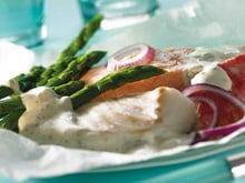 Papillote de poisson au Philadelphia