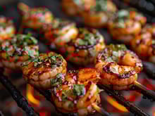 Crevettes au barbecue