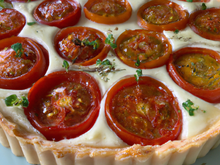 Tarte chèvre tomate