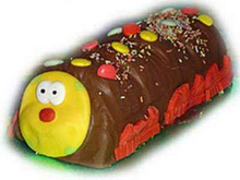 Gâteau chenille au chocolat