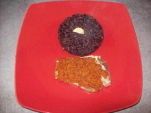 Côte de veau au crumble de chorizo