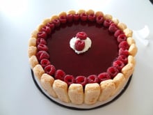 Baravois framboise façon charlotte