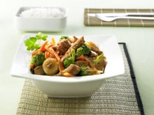 Wok de dinde aux brocolis