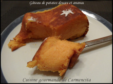 Gâteau de patates douces et ananas
