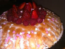 Charlotte aux fraises au sucre vanillé