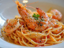 Spaghettis aux gambas
