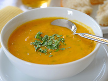 Soupe de lentilles corail facile