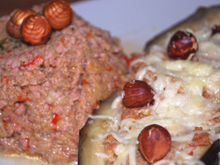 Aubergines à la soubrassade