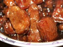 Porc au caramel chinois et coriandre