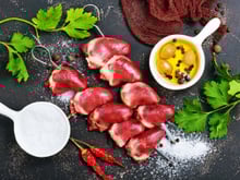 Cœurs de canard à la plancha