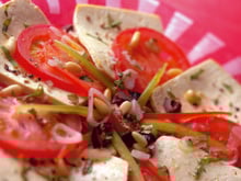 Carpaccio estival au tofu