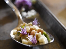 Tartare de veau à la tomme de Savoie
