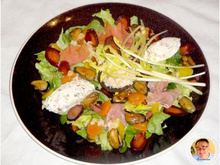 Salade gourmande terre et mer
