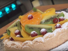 Dacquoise aux fruits exotiques