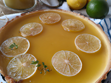 Flan en tarte vanille / citron