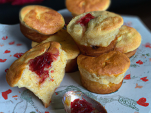 Muffins, cœur coulant confiture de lait