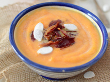 Soupe de potiron et croustillants de magret de canard au Companion