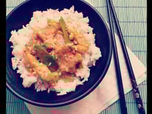 Poulet thai au beurre de cacahuètes