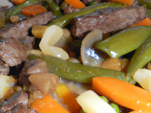 Bœuf sauté aux légumes