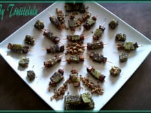 Tits cubes de courgette fondants et épicés aux éclats de cacahuète